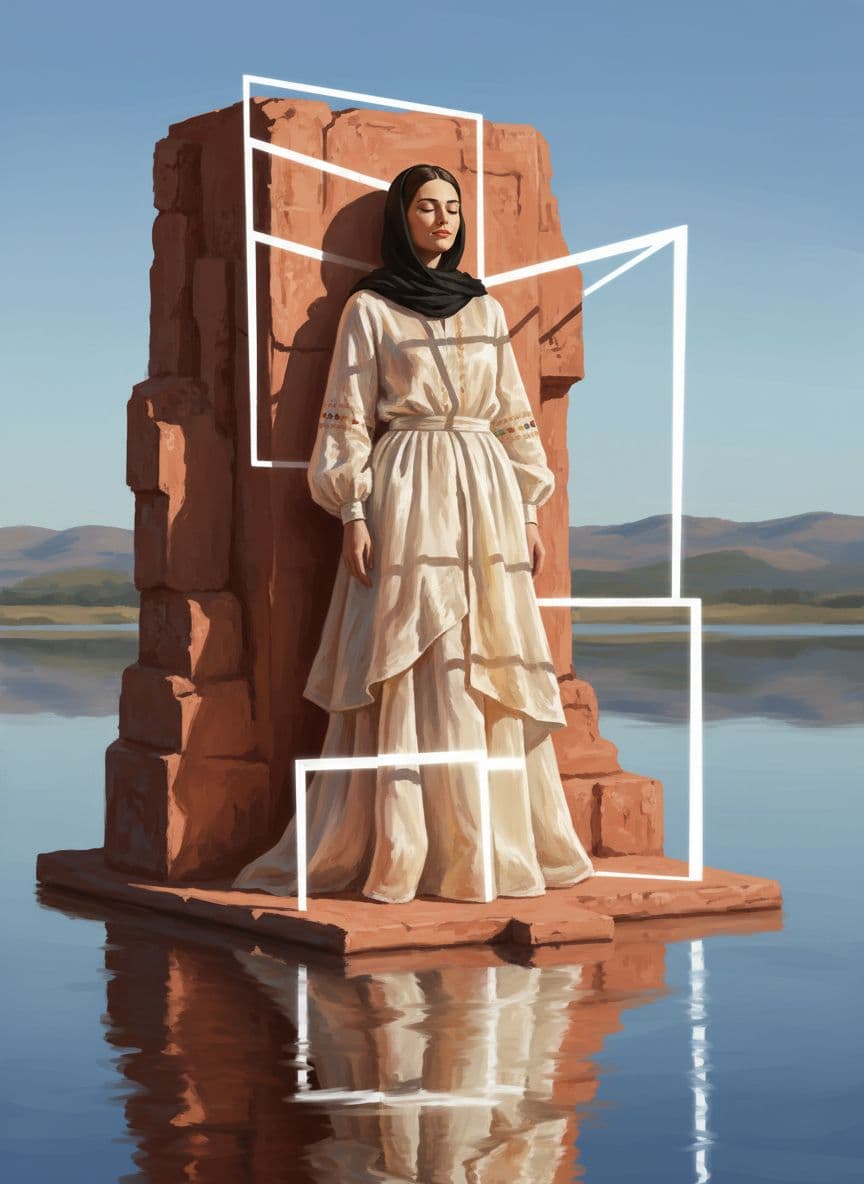 AI generated: luzerne fashion x rays of light by sebastian rossetti, in the style of yigal ozeri, ursula von rydin...
