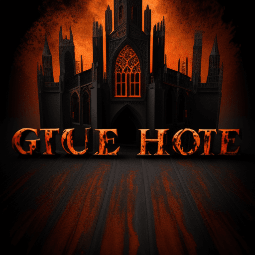 AI generated: A dramatic, gothic-style 3D text effect image, featuring the word "Gothic" in a stylized, 3D metalli...