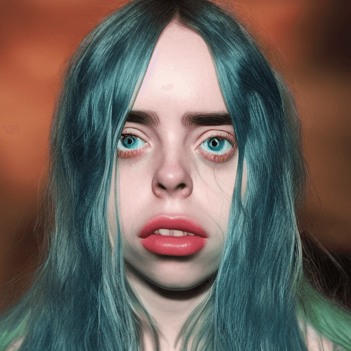 AI generated: hyper realistic model of billie eilish wearing lencery
