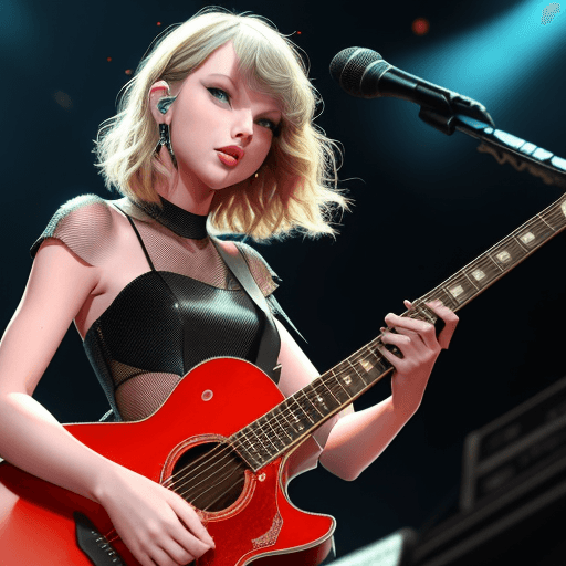 AI generated: photo of musician taylor swift
