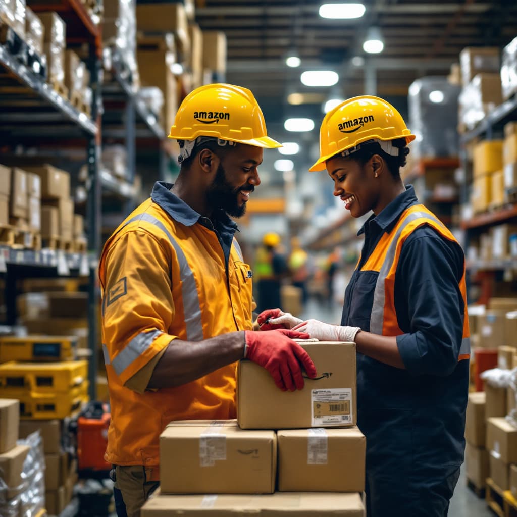 AI generated: Generate an ideal image for medium/LinkedIn article on warehouse team motivation. Make the image mor...