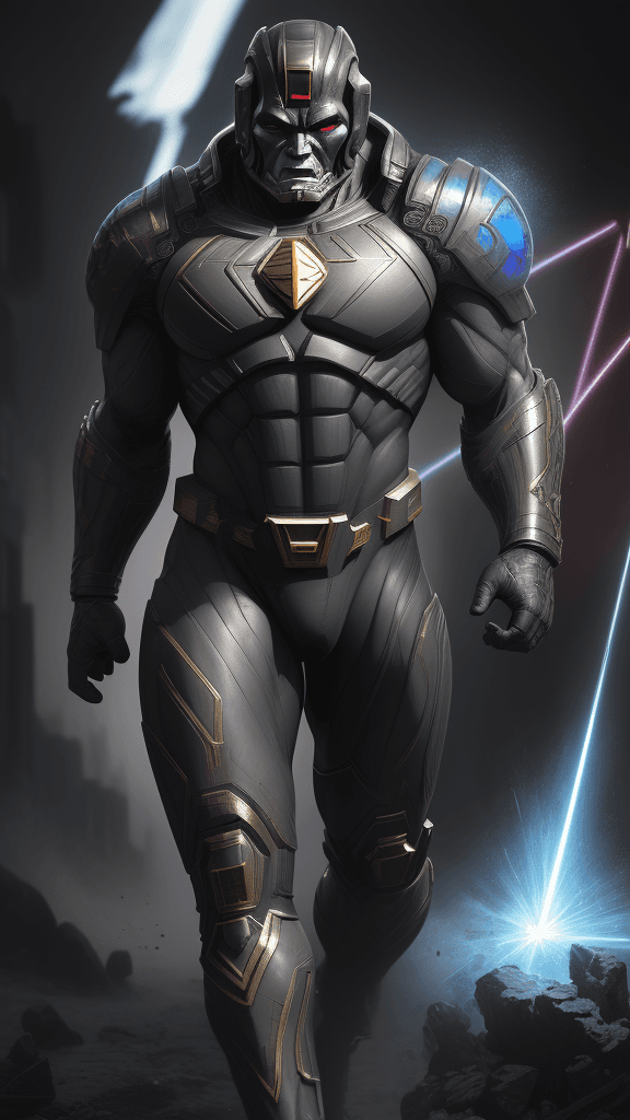 AI generated: (best quality ,8k, 16k, highres, masterpiece:1.2),DC database feature of ((Darkseid)):2.3, Prominent...