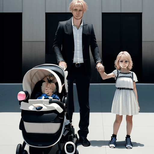 AI generated: Create an image with a BMW X7 in the background. In the foreground on the left, a man is taking a ph...