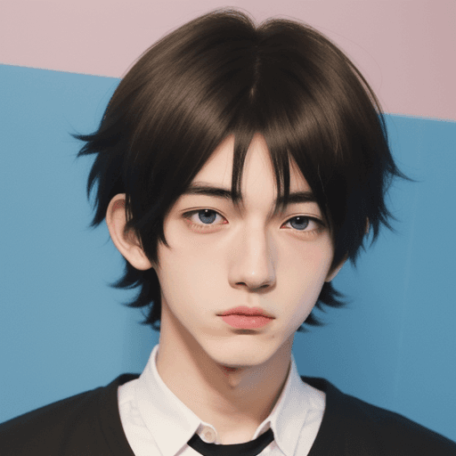 AI generated: anime boy in lofi style