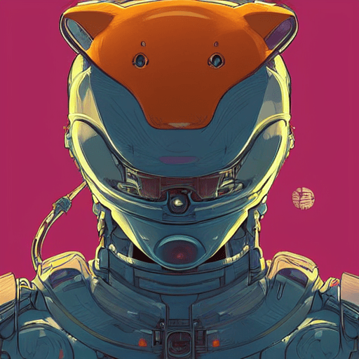 AI generated: a study of cell shaded protrait of cat robot, llustration, post grunge, concept art by josan gonzale...
