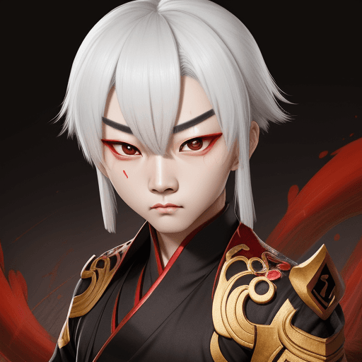AI generated: hu tao(genshin impact) boo tao symbol shaped pupils 