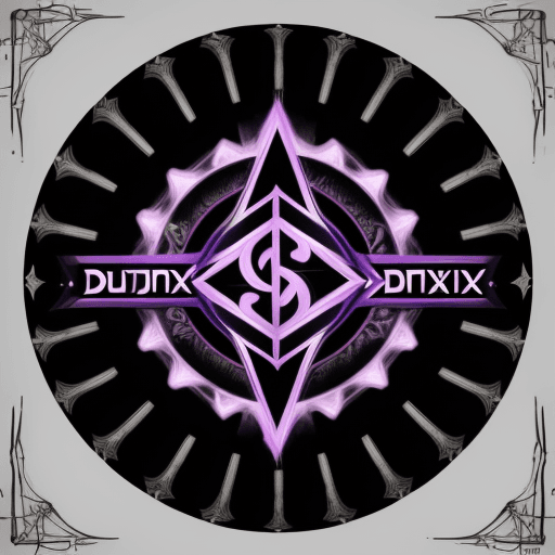 AI generated: Generar una marca con la palabra DUVATRONIX MUSIC que sea elegante como para una portada de soporte ...