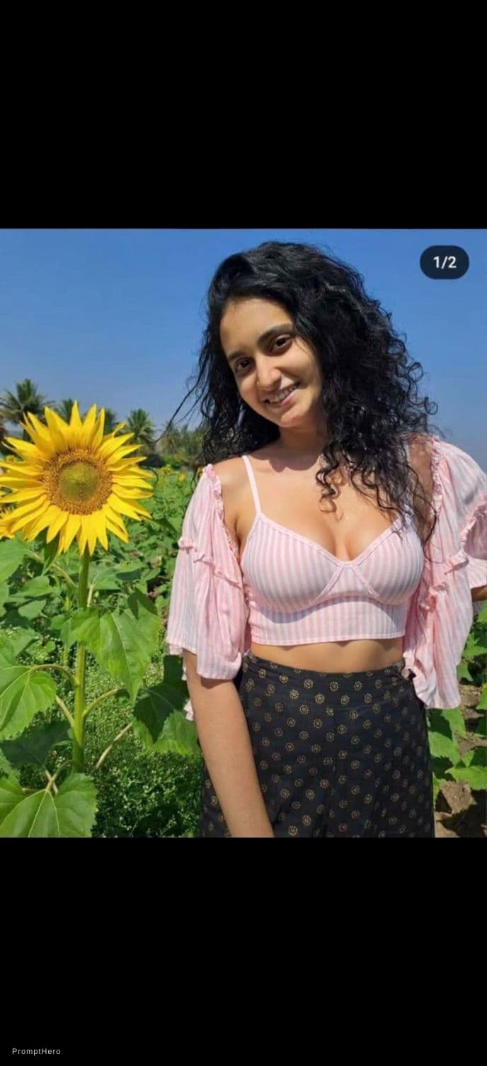AI generated: More revealing shows cleavage in bikini set different poses 
