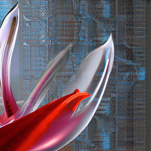 AI generated: Water shape in the shape of a rose, crystal clear, very creative, flower-like liquid, each petal is ...