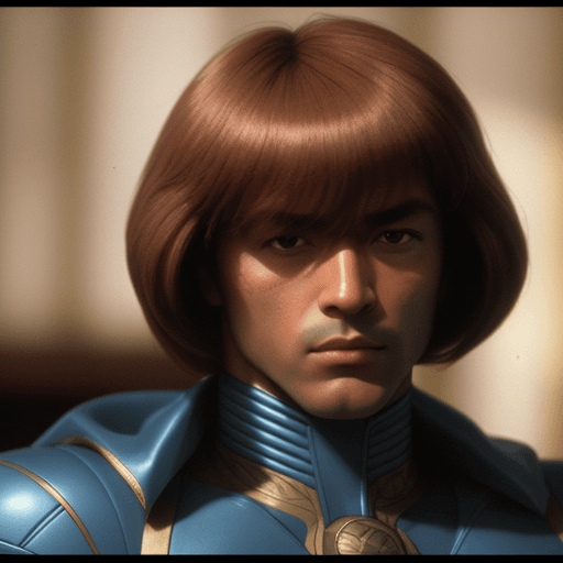 AI generated: mdj style, Solaris film , cobra commander (mdj style), beautiful hair, closeup, vintage, bronze hue,...