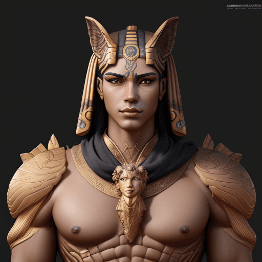 AI generated: portrait male Sphinx with an amazing body, concept art, 8k, unreal engine --ar 9:16 --niji 5 --style...