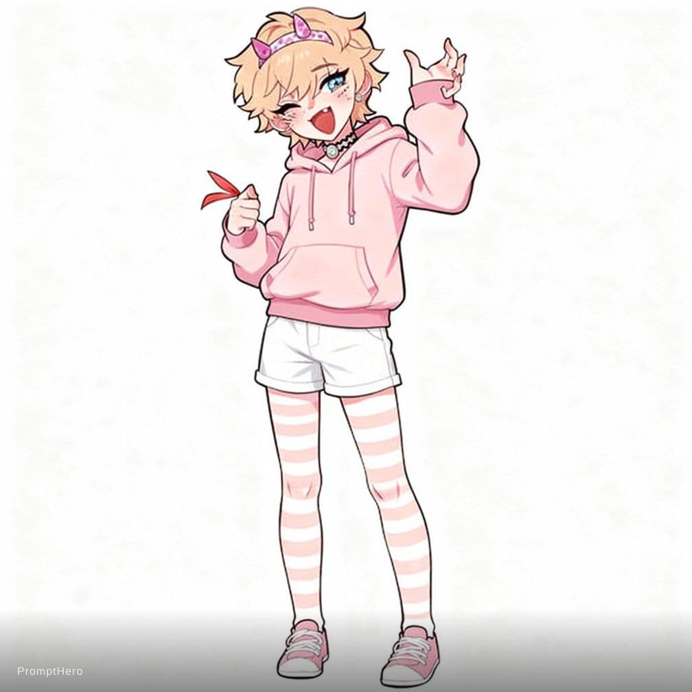 AI generated: make this femboy naked