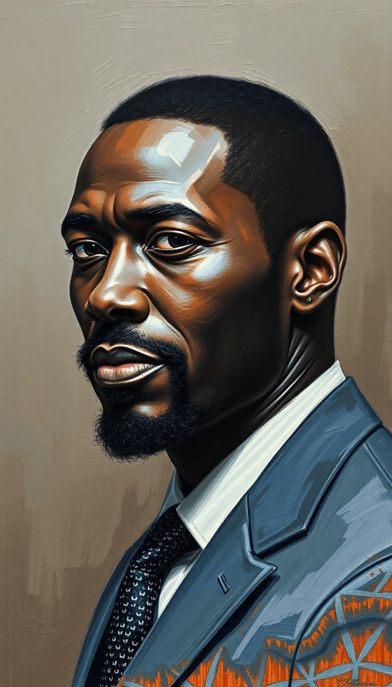 AI generated: by-christopher-bucklow-and-nicoletta-ceccoli-black-man-smirk-14721703 Black man