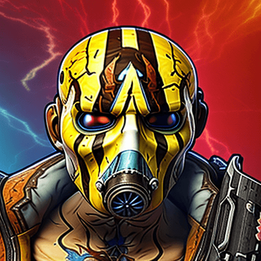 AI generated: borderlands style, boss, fluid lines, bold curves, retro-feel, speed effect, realist precision, futu...