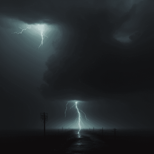 AI generated: survial horror, atmospheric lightning, foggy, 8k, realism, detailed
