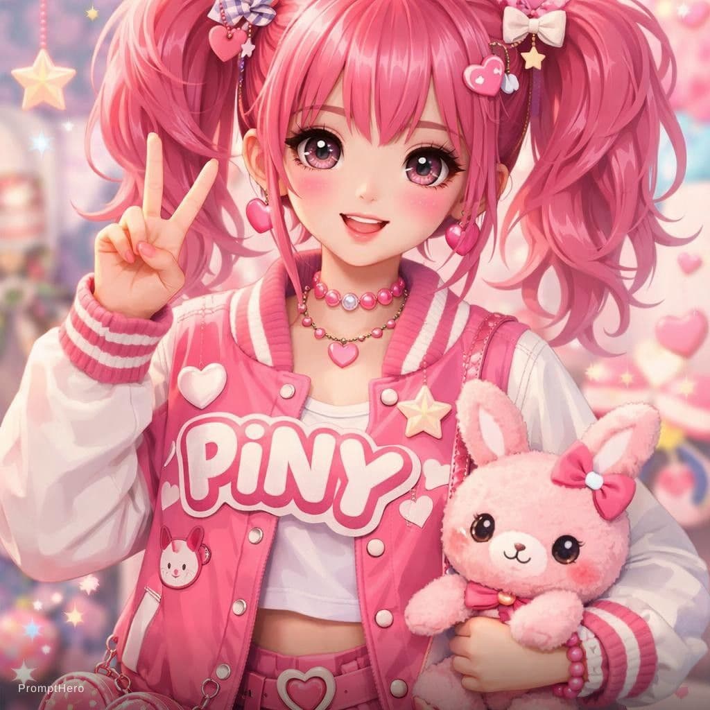 AI generated: piny girl