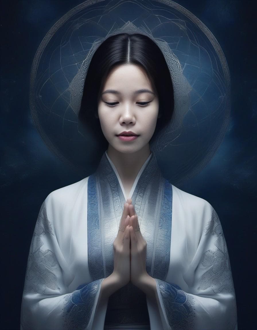 AI generated: meditation is the biggest secret to meditation, in the style of surreal and dreamlike imagery, photo...