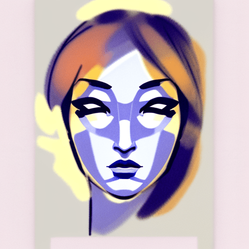 AI generated: sketch of a woman's face, expressive line-work, in the style of beautiful portraits --ar 35:64 --sty...