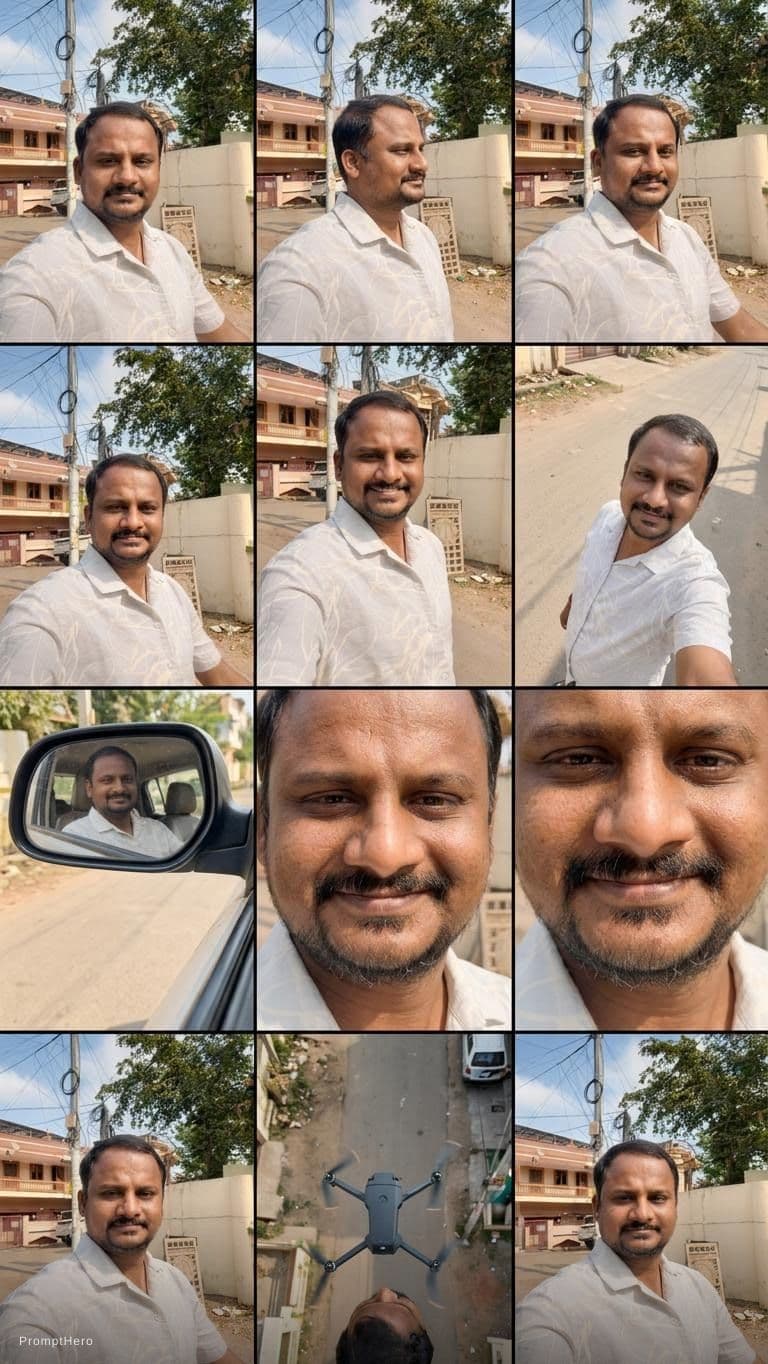 AI generated: 12 angles photo