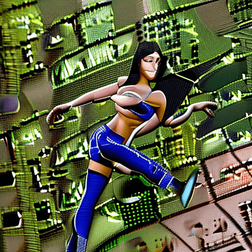 AI generated: A pornstar ridding a fly in silicon valey