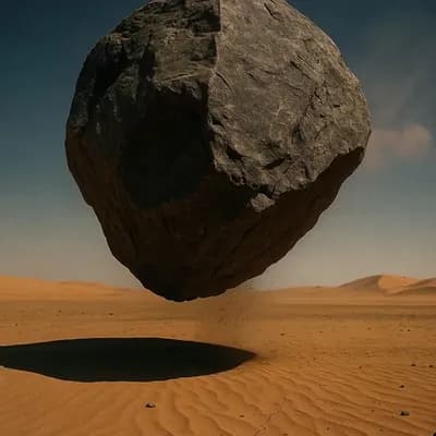 AI generated video: animate the rock levitating
