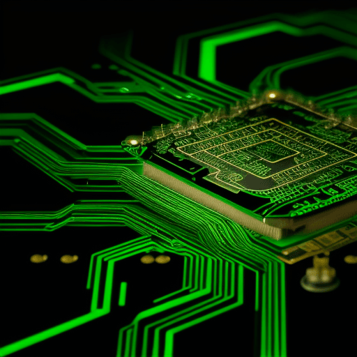 AI generated: circuit board technology in white backround
