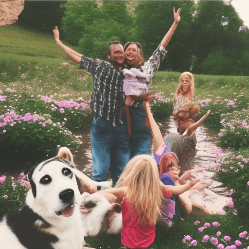 AI generated: Joyful moments,
Beautiful landscapes,
Heartwarming smiles,
Kind gestures,
Playful pets,
Happy reunio...
