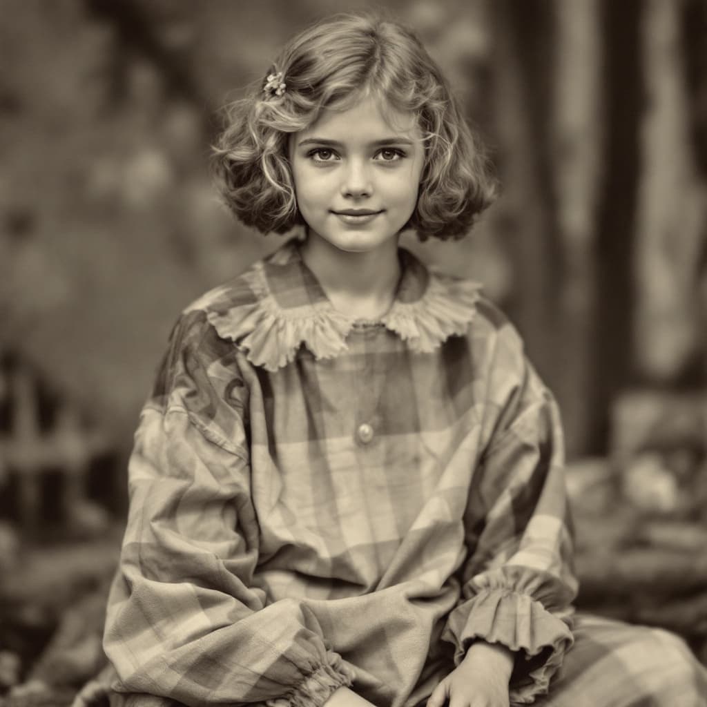 AI generated: young girl about 14 years old