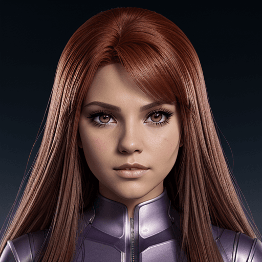 AI generated: Teen Titans Starfire, david michael bowers, ps1 graphics, serene faces, ivan fedorovich choultse --a...