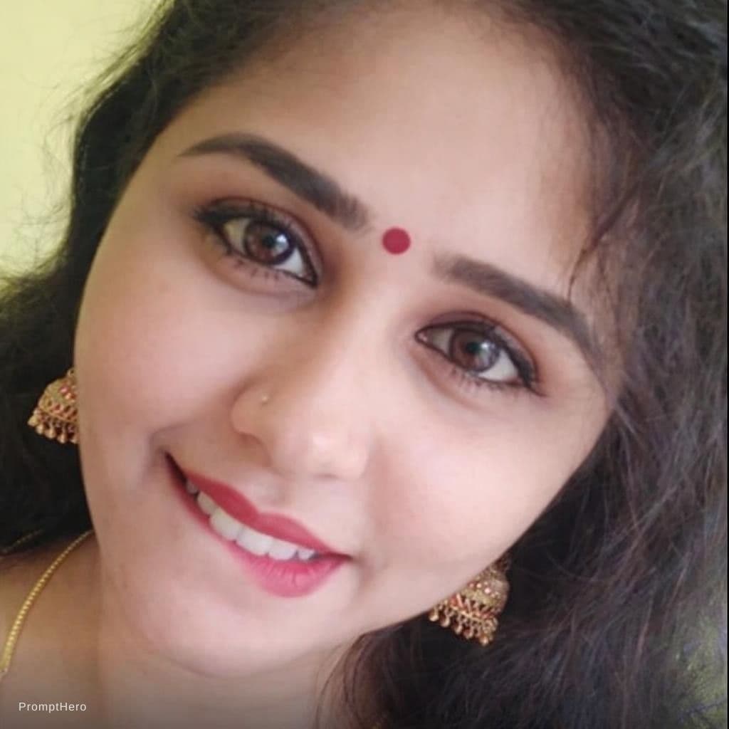 AI generated: lip bite 