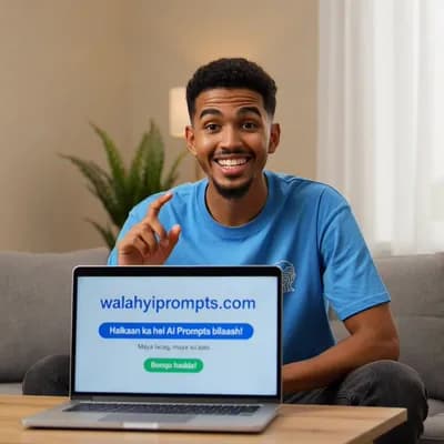 AI generated video: Wa la ahy ai prompts web isameeyo kuli lacag ee iweydiinooyan