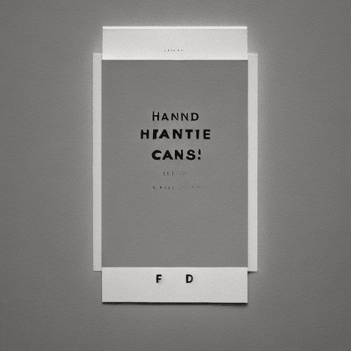 AI generated: Hand-made, minimalistic, draft