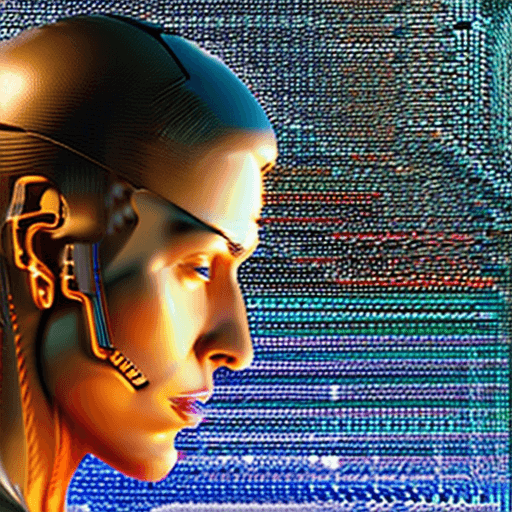 AI generated: Complex 3d render ultra detailed of a beautiful porcelain profile woman android face, cyborg, roboti...