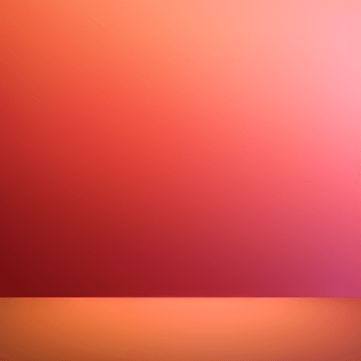 AI generated:  The background is a gradient, red, pink and orange, studio setting



