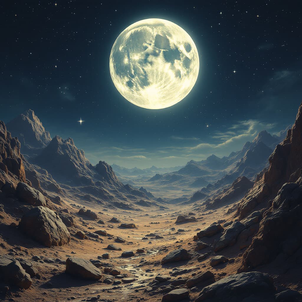AI generated: dog shit on the moon.