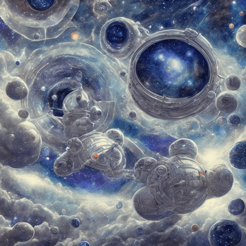 AI generated: high-quality professional photo of an adorable celestial cosmical ASTRO depiction of life in a space...