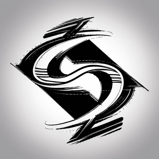 AI generated: letters TC vector logo, simple calligraphy, black and white, Adobe illustrator