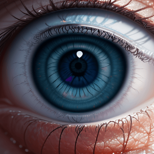 AI generated: human eye on a macro scale, minute details of the iris, detailed and beautiful corneas, detailed eye...
