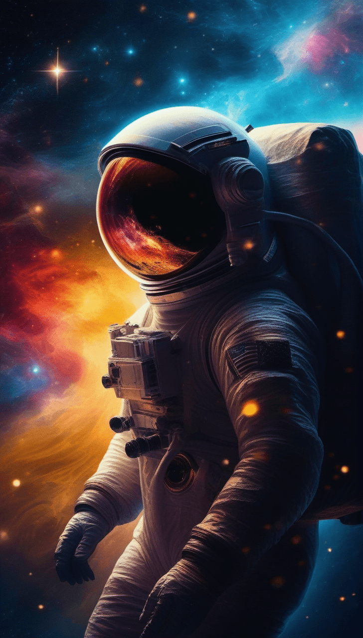 AI generated: masterpiece, stunning, best quality, captivating space themed artwork, swirling nebulas, twinkling s...