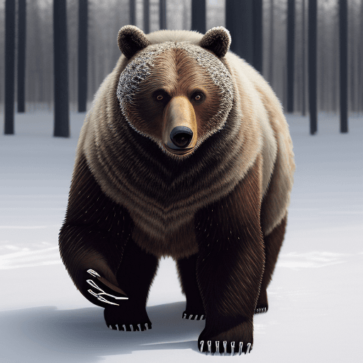 AI generated: bear wearing a wolf skin