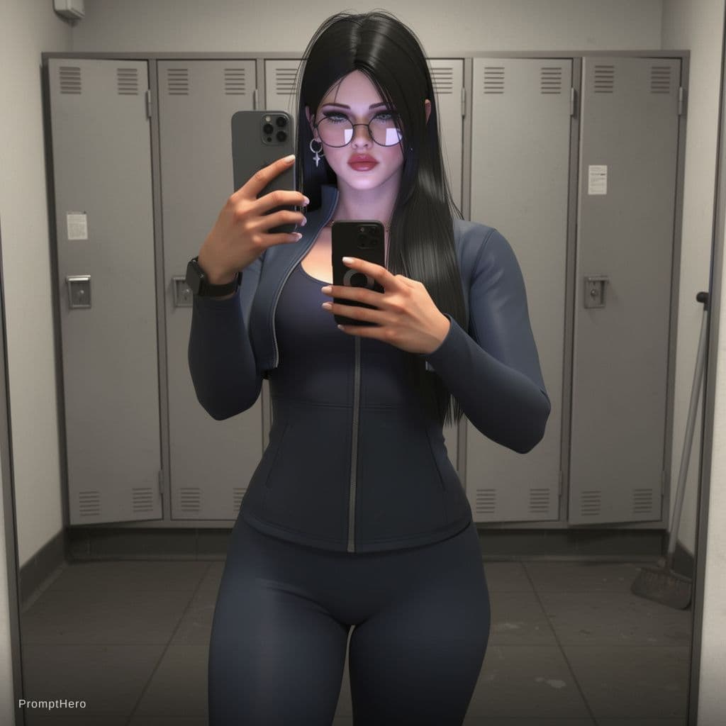 AI generated: İlk referans'daki karakteri. İkinci referansta olan poz ve kıyafetleri giysin. Karakterin yüzü,saçı ...