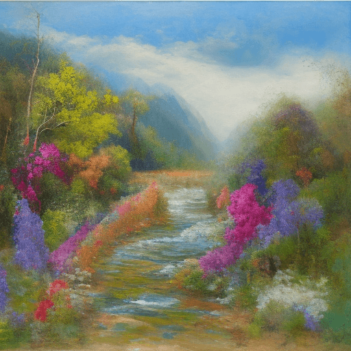 AI generated: paisaje de la naturaleza