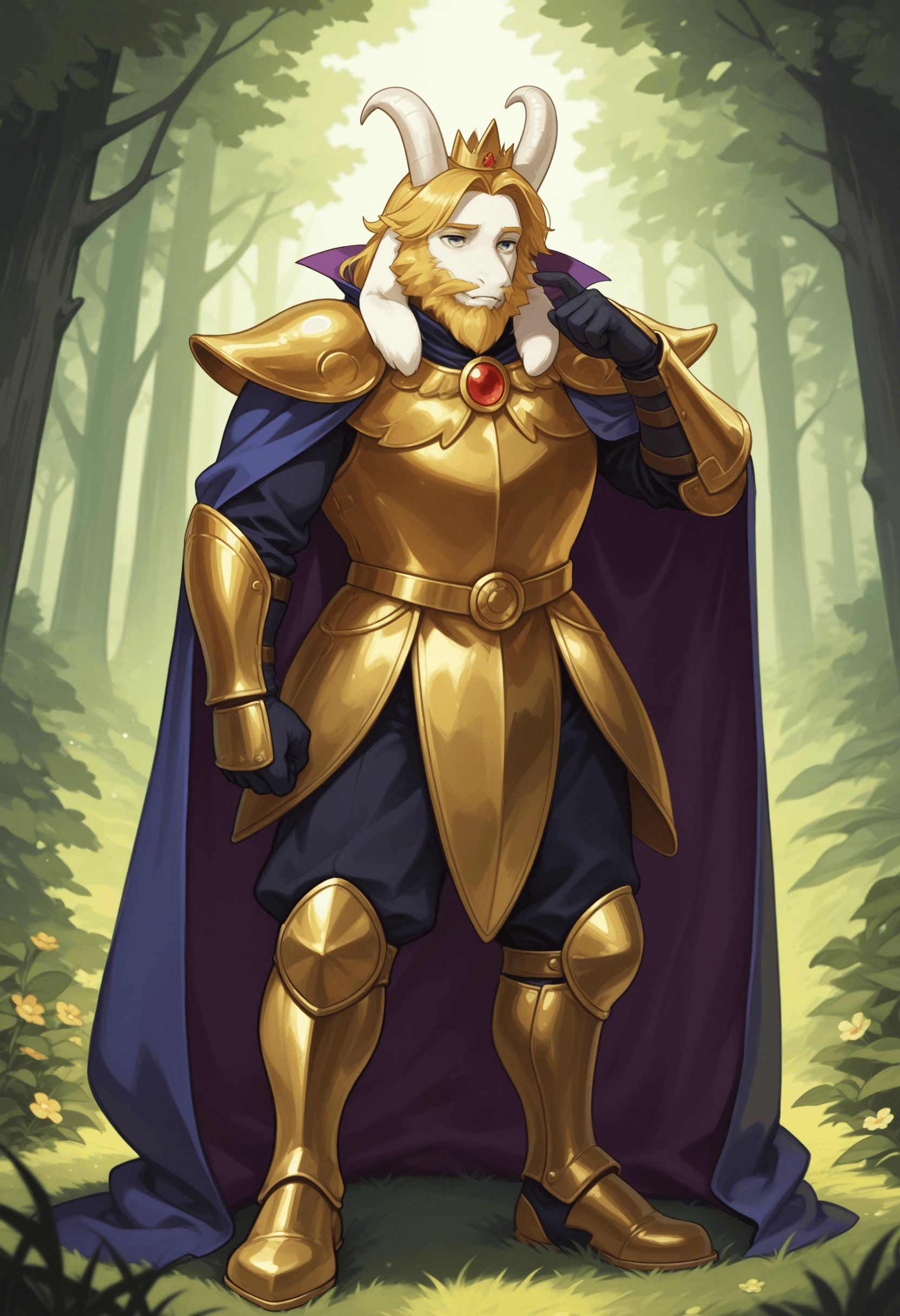 Asgore Dreemurr (Illustrious/Pony) - Image 3