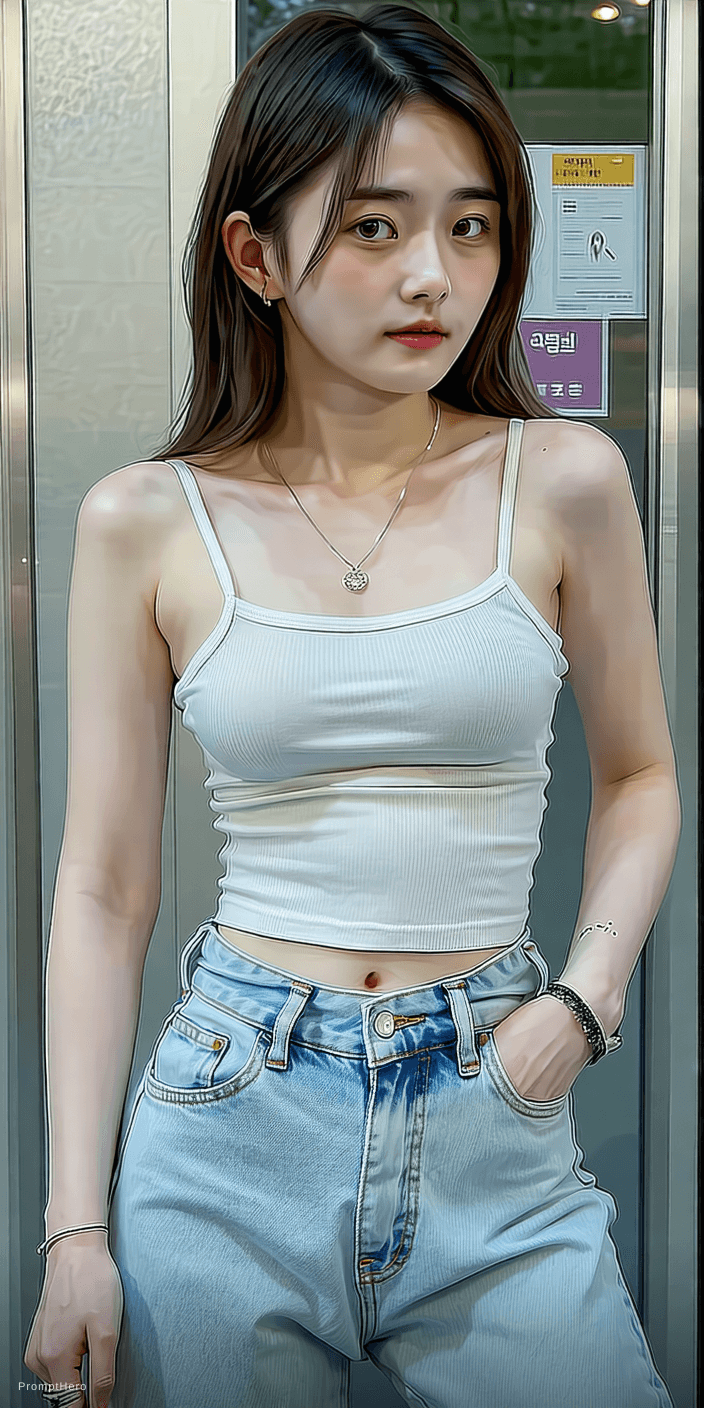 AI generated: hyper realistic korean girl various pose for instagram in biki other in trendy fashion clothes other...