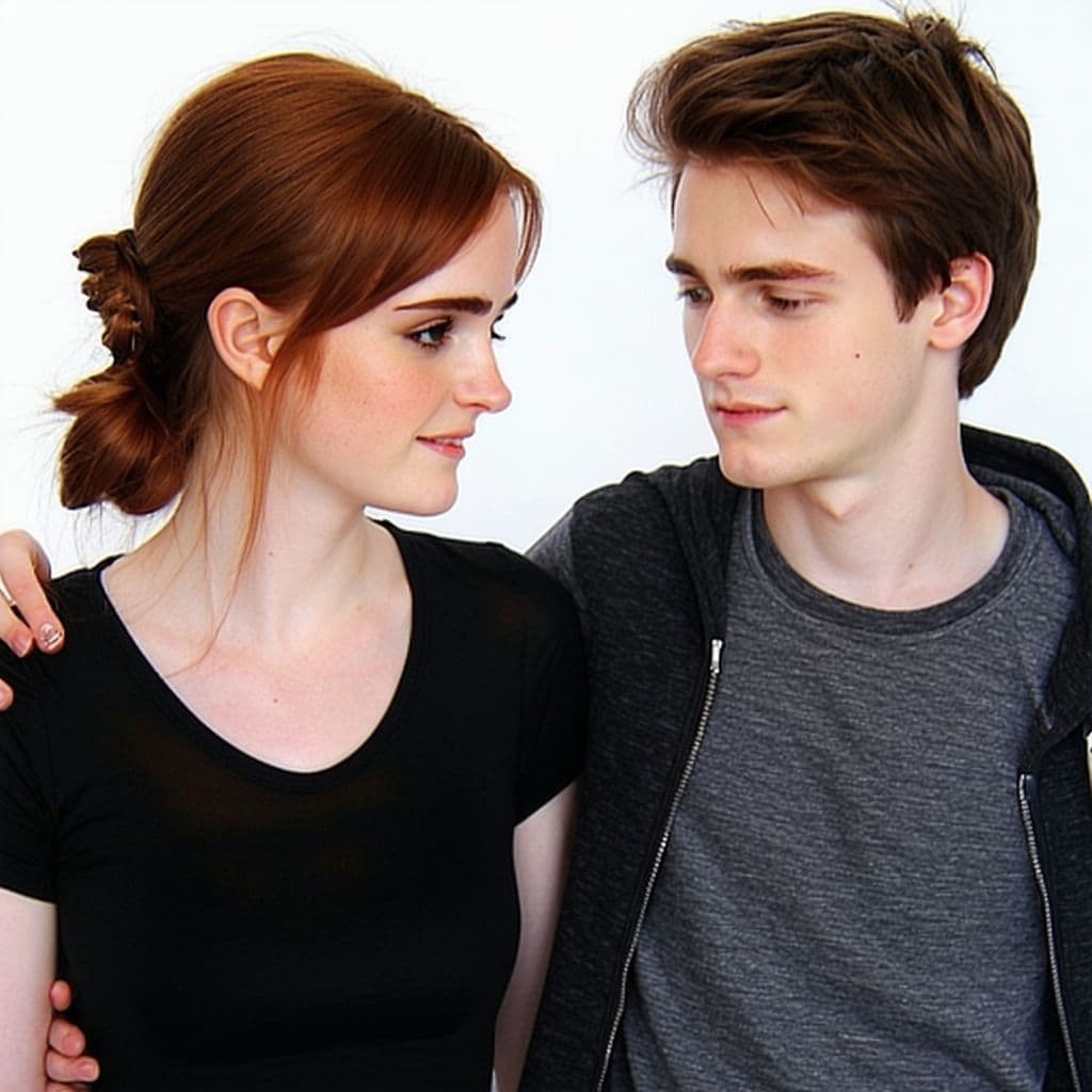 AI generated: Mutual masturbation. Emma watson and boy end up masturbating together. The only guideline here is th...