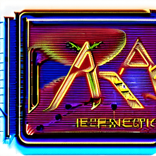 AI generated: The words "Yarls Yarls" infuturistic IT engineering glowing style, As Script Above or below a Shield...