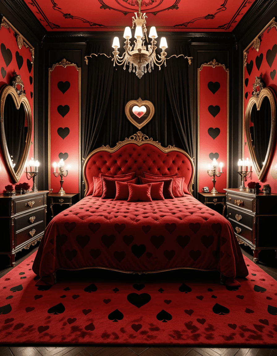 bedroom of the Queen of Hearts illu - Image 1