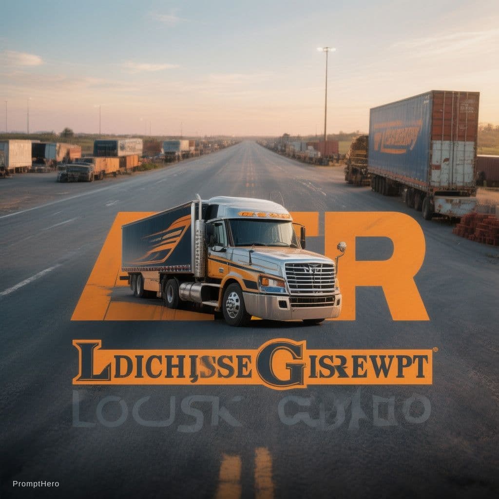 AI generated: a logo for the trucking company with the name "ADF Logistics Group "