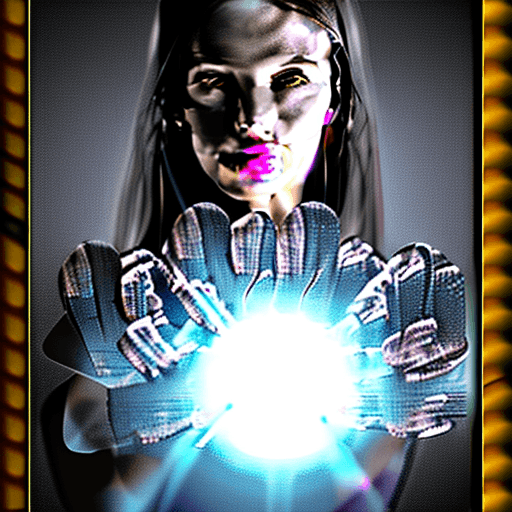 AI generated: full body of a beautiful girl, women taken a dark plasma  orb with lighting ,perfect face detailed, ...