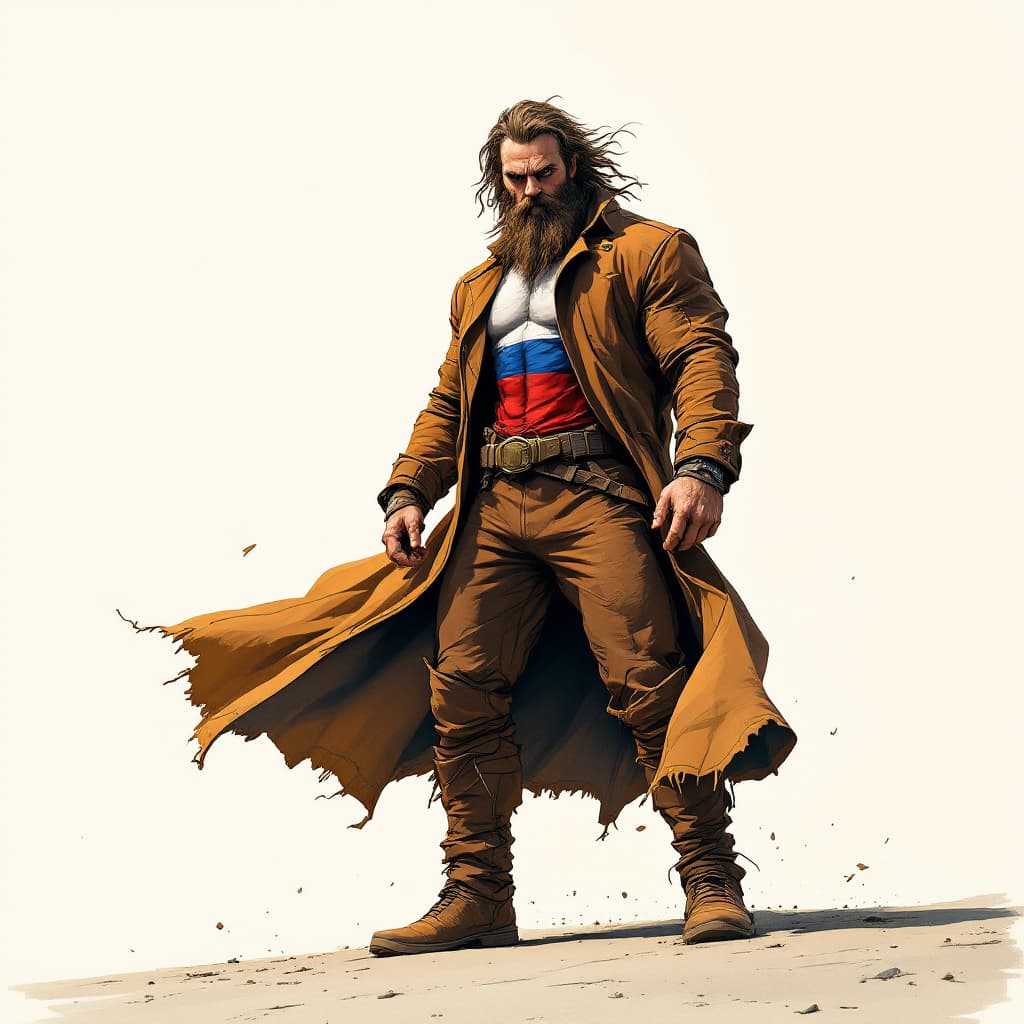 AI generated: A slightly low-angle, full-body ultra-detailed illustration of a superhero standing powerfully on a ...